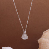 Dazzling Triangle Pendant Chain